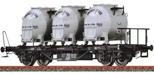 50597 Behältertragwagen BTS 30 der DB, mit Efkr 401 Von Haus zu Haus, Ep. III