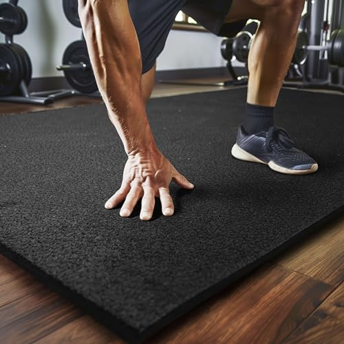 Mohawk Home Heavy Duty Rubber Stall Mat - Gym Floor- Under Dog Crate - All Purpose Utility 3' x 4' - 1/2 Thick