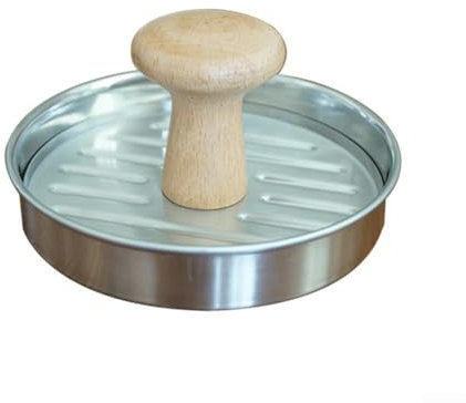 Pressa per hamburger in acciaio inox, pressa per hamburger in acciaio inox, strumento per la cucina, cucina, ristorante