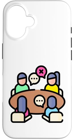 Meeting in The Conference Room Boardroom Meeting Office Case for iPhone 16