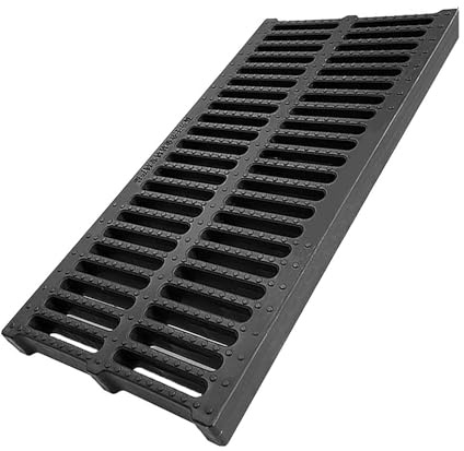 Canaleta Desague Rejilla De Drenaje De Canal De Polímero Plástico Para Exteriores, Filtro De Agua De Lluvia Y Alcantarillado Para Entradas De Vehículos, Sótanos Y Patios, Cubiertas De Zanja(50x20x2cm/