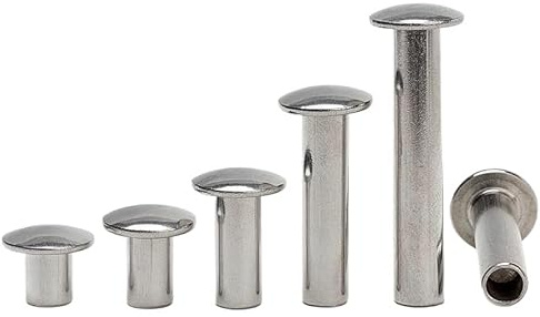 Rivets semi-tubulaires à tête ovale en acier inoxydable ss304 m5 m6 m8 (10,M6 x 38mm)