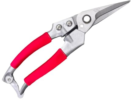 Goat Hoof Trimmers and Farrier Shears – Versatile Hoof, Wire, and Pipe Cutting Tool for Livestock – (Silver-Red 1pack)