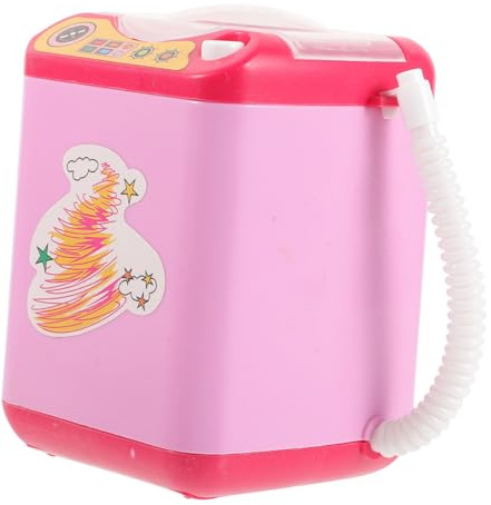IWOWHERO Electric Makeup Brush Cleaner Machine in Pink with Plastic Body, Automatic Deep Cleaning Function to Improve Makeup Application and Prevent Skin Problems, Suitable for Home Use