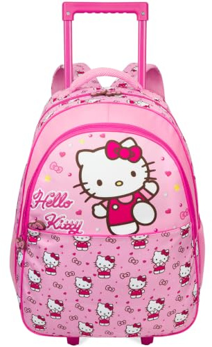 Get Trend Sanrio Hello Kitty Girls Trolley Bag for Travel and School