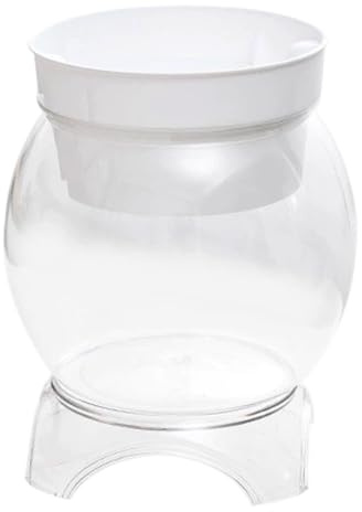 Aquaponic Fish Tank, 3-in-1 Clear Plastic Fish Bowl with Stand & Planter Healthy 1 Gallon Fishtank for Aquarium Plants, S Aquaponic Tank, Hydroponic, Small, Fishtank