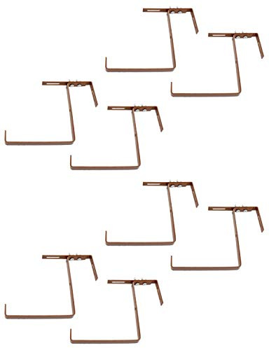 DARO DEKO Blumenkasten-Halter 4 Sets Terracotta
