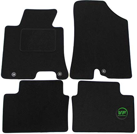 J&J AUTOMOTIVE | Velours Fußmatten Autotepiche Passend Für Ceed 2012-2018, Genaue Passform, rutschfeste Untregrund, Verstärkt Im Pedalbereich