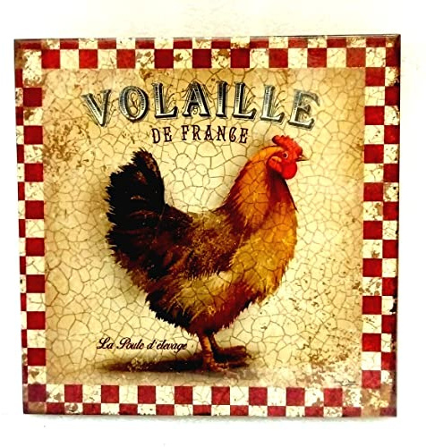 DESSOUS DE PLAT EN CÉRAMIQUE EDITIONS DU MARRONNIER POULE/COQ/CHAT