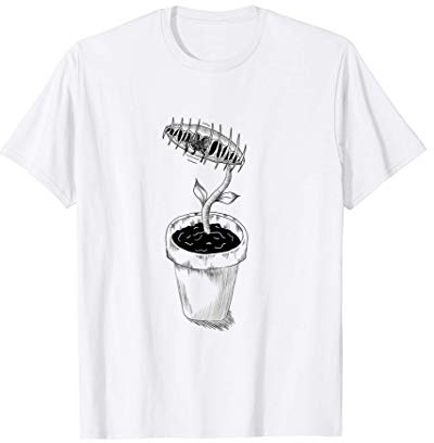 Botanical Bug Eating Plant Venus Fly trap Houseplant Gift T-Shirt