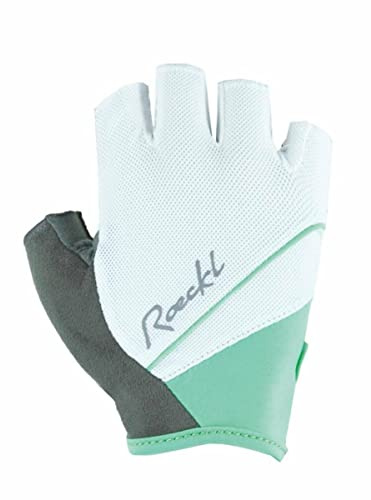Roeckl Denice Damen Fahrrad Handschuhe kurz weiß/türkis 2021: Größe: 6