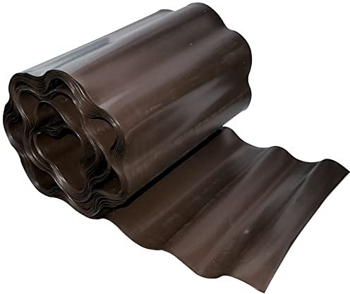 AERZETIX - Barrera antirraíces y rizomas 200mm x 9m para césped - protección/Rodillo Anti-raíz - Barrera de Control de raíces - plástico - Color marrón - C49973