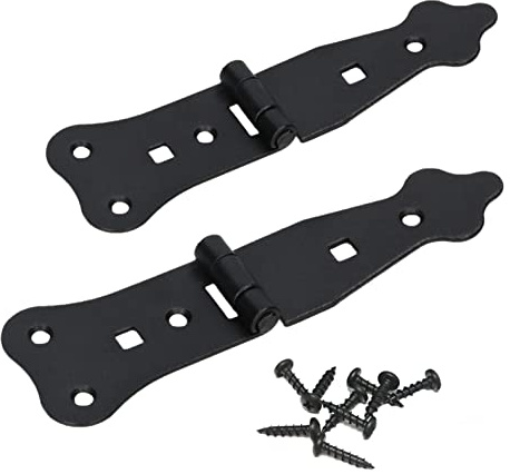 KOTARBAU® 2er Set Ladenband 170 mm Schmal Torscharnier Stilvolles Türband von Höchster Qualität Werfgehänge Kreuzgehänge Gartentorband