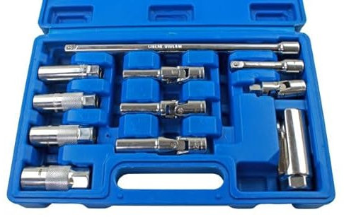 US PRO Tools 11pc 3/8 DR Glowplug Sparkplug & Sensor Socket Set 5879