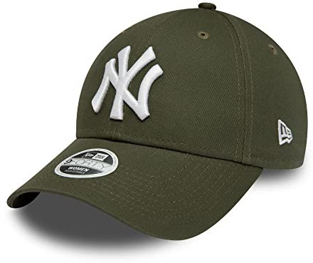 New Era New York Yankees MLB League Essential Olive 9Forty Adjustable Women Cap - One-Size