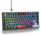 SOLIDEE Verkabelte Mechanische Gaming Tastatur 75%,Gasket hot-swap-fähige mechanische Tastatur mit weiße Schalter,RGB Hintergrundbeleuchtung,QWERTY 82 Tasten Gaming Tastatur NKRO Tastatur(82 Monstor)