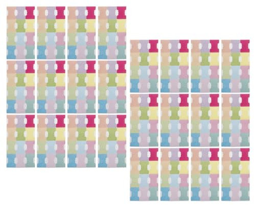 SEWACC 24 Blatt Seitenmarkierungen Klebrige Registerreiter Buchmarkierungsreiter Farbige Notizen Reiteraufkleber Flaggenreiter Selbstklebend Für Notizbücher Dokumente Bücher