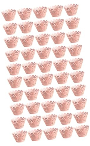 IMIKEYA 100pcs Cup Cake Cases Containers Pretty Lace Liner Baking Cups Cupcake Wrappers for Home Store Wedding
