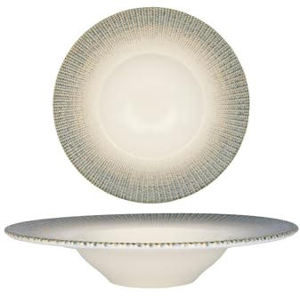 Bonna Assiette De Pâtes - Sway - Porcelaine - 28 cm (400cc) - lot de 2