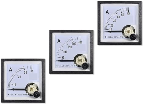 CP48 AC Amperometro 100/1A Amperometro for puntatore Tipo 1A Trasformatore 99T1 45MM Dimensione foro 1 Pz(AC 250-1A)