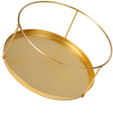DEARMAMY Vassoio Portaoggetti Rotondo in Materiale Resistente Cestino Per Scrivania e Decorazione Da Casa Per Organizzare Piccoli Oggetti Come Chiavi e Cosmetici
