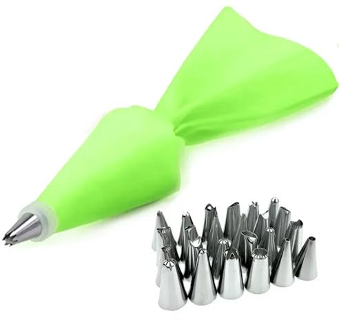 TVIVID 8/12/26 pz/set di sacchetti di pasticceria in silicone punte da cucina torta glassa tubazioni crema strumenti per decorare torte riutilizzabili sacchetti da pasticceria