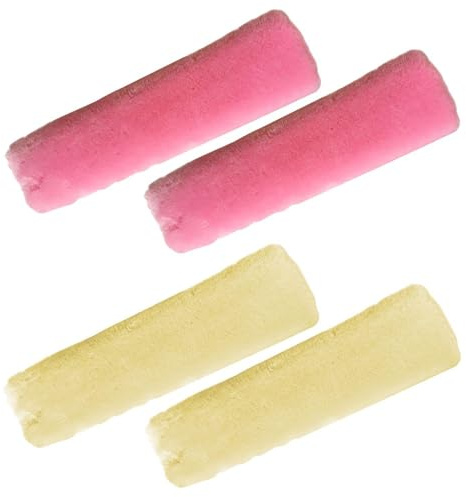 4 Almohadillas para Cinturón De Seguridad De Coche, Fundas De Felpa para Cinturón De Seguridad, Almohadillas Suaves De Felpa Sintética para Cinturón De Seguridad, Niños