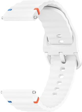 ZGCE Bracelet de montre 22 mm 20 mm, en silicone pour homme et femme, respirant, étanche, en forme de vague, bracelet de rechange avec fermeture rapide, 20mm