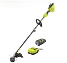 Desbrozadora de cuerda de fibra de carbono de 40,6 cm con motor sin escobillas de 40 V HP RYOBI