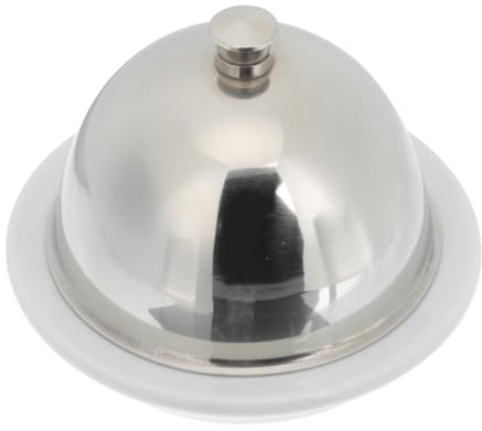 LIGIGWASH Ceramic Butter Dish with Lid Relish Plate for Cheese and Sauce Practical Covered Container for Kitchen Hotel Restaurant Use and Food Safe Design