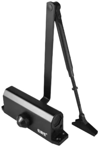 Chiudiporta idraulico in lega di alluminio per porte scorrevoli, dispositivo tampone automatico e regolabile, ideale per uso domestico (1 set)