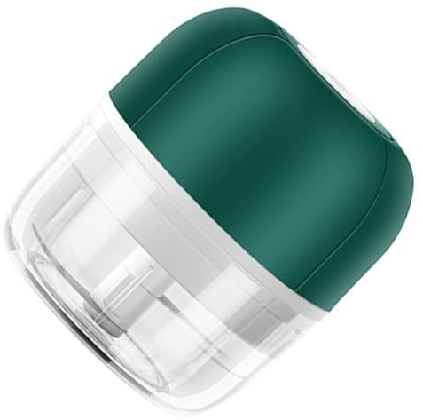 SEWACC Hachoir à Ail sans Fil 100 Ml Broyeur Multifonctionnel Portable Vert Foncé Presse-Ail Électrique Rechargeable USB Mini Hachoir à Viande et Légumes Cuisine Domestique