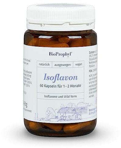 BioProphyl® Isoflavon 300 Wild Yams - 150 mg Isoflavone aus Soja- und Rotklee Extrakt, 60 mg Wild Yams plus Vitamin D und Folsäure - 60 vegetarische Kapseln