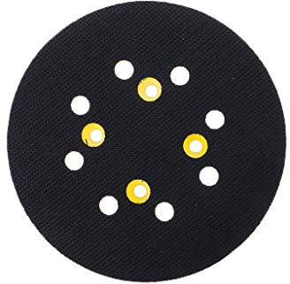 BIlinli 5 Inches 125 MM 8-Hole Back-up Sanding Pad 4 Nails Hook and Loop Sander Backing Pad for Electric Grinder Power Tools Accessories Sanding Disc Holder