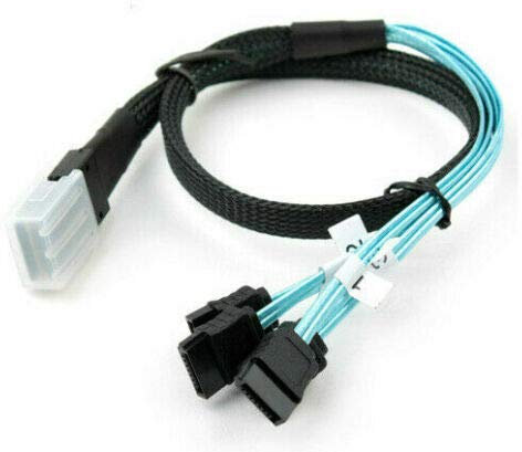 INNOV8 Mini SAS 36 pines (SFF-8087) macho a 4 x SATA 7 pines cable de objetivo hembra (1 m)
