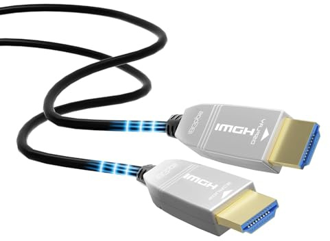 FeizLink 8K HDMI Glasfaser Kabel 25M, HDMI 2.1 Kabel 48Gbps High-Speed, 8K@60Hz 4K@120Hz Dynamic HDR Dolby, Kompatibel mit Blu-ray/TV Box/HDTV/Projektor/Game Console/AVR