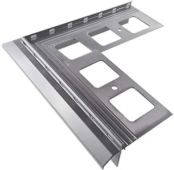 Renoplast® Aluminium Ecke 90° für Traufprofil K20R Grau | Fertigstellung von Terrassen und Balkonen | Harzböden | Wasser ablaufsysteme Winkelprofil | Korrosionsschutz Balkonprofile