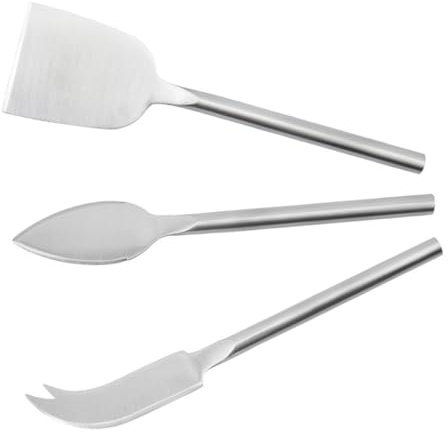 COLLBATH 3st Käsemesser Dreiteiliges Set Käse Werkzeuge Zubehör Für Wurstplatten Wurstwaren Butterschneider Käseklinge Käsebeil Werkzeughobel Französisch Rostfreier Stahl