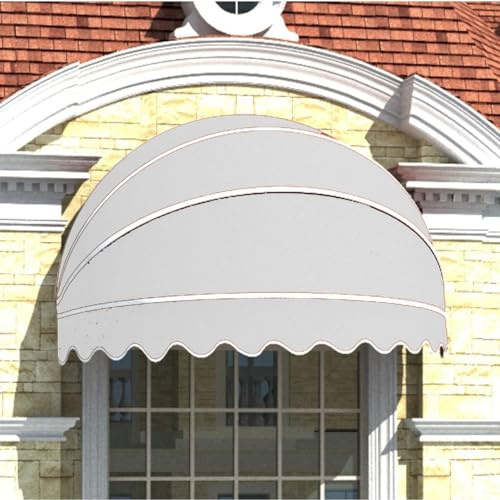 Toldo For Ventana/toldo For Puerta/toldo Tipo Cúpula Plegable Adecuado For Terraza, Balcón, Patio, Dosel, Porche, Balcón, Patio, Jardín, Toldo Impermeable, Protección Solar A Prueba De Lluvia(Color:Wh