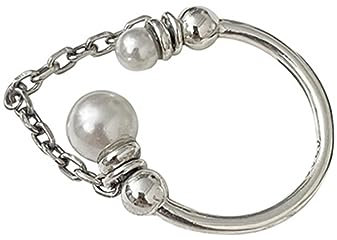 LIFKOME Offener Verstellbarer Perlenring Aus Langlebigem Metall Für Damen Und Mädchen Modischer Schmuck Mit Feiner Perlenkette Für Alltag Und Geschenk