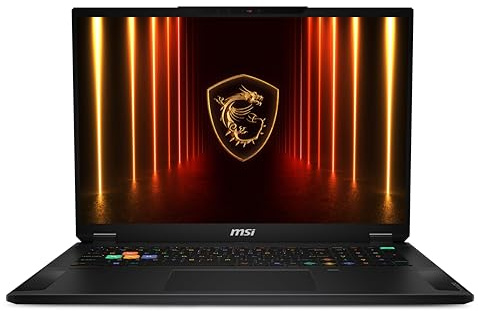 msi Stealth A18 AI+ 45.7 cm 120Hz UHD+ Gaming Laptop: AMD Ryzen AI 9 HX 370, NVIDIA Geforce RTX 5080, 64GB DDR5, 2TB NVMe SSD, Wi-Fi 7, Win 11 Home: Midnight Black A3XWIG-009US