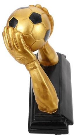 DINHEAROM Trophée De Football Dorée Récompense Distinctive pour Tournois Sportifs Design Unique De Gardien Et Buteur pour Événements Spéciaux