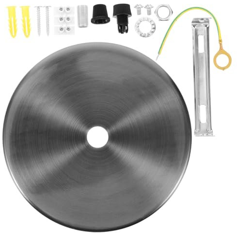 WATIIFUFU Kit Piastra Di Copertura Per Plafoniera in Ferro, Baldacchino Per Lampadario a Sospensione, Accessorio Per Montaggio Lampade Da Soffitto, Facile Da Installare Per Arredamento Moderno