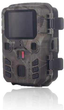 LIXSAZSE Caméra de Chasse étanche IP65, détection de Mouvement PIR, Vue Nocturne, 2 Pouces, alimentée par Batterie, Rechargeable