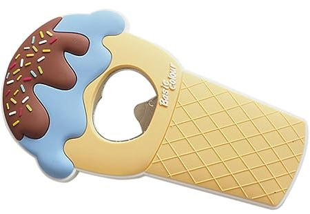 NOLITOY Magnetic Camping Bottle Opener Ice Cream Design Blue Beer Bottle Opener Accessory with Fridge Magnet for Parties Bbqs and Home Decor