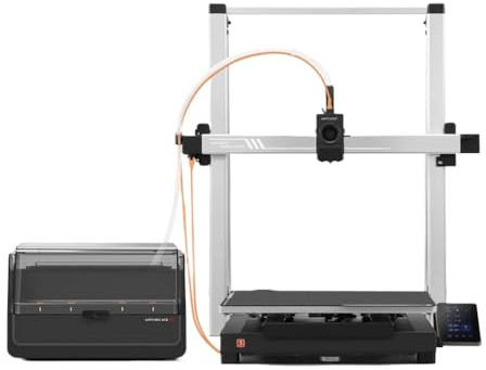 FQkBEX Kobra 3 Max Multi -Farb -FDM 3D -Drucker mit 600 mm/s Druckgeschwindigkeit großer Build -Größe 500x420x420mm kompatibel mit mobiler App -Steuerung(Kobra 3 Max Combo)