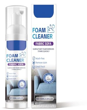 100 ml Sofa-Reinigungsschaum & Stoff-Sofa-Reinigungsschaum-Spray, Trockenreiniger für Stoffe, Sofa-Trockenreinigungsspray zur Entfernung hartnäckiger Flecken, Formel ohne Schrubben (2)