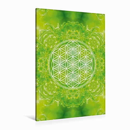 Premium Textil-Leinwand 80 x 120 cm Hoch-Format Blume des Lebens - Heilkraft Natur | Wandbild, HD-Bild auf Keilrahmen, Fertigbild auf hochwertigem Vlies, Leinwanddruck von Gaby Shayana Hoffmann