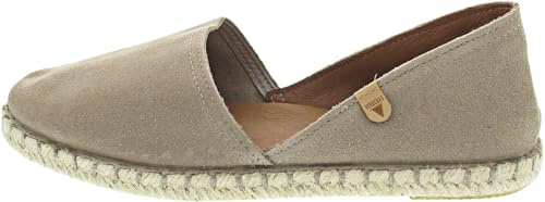 VERBENAS Carmen Sandaletter för kvinnor, läderkombination, tofflor, fritid, eleganta slip-on uni, Grå piedra, 41 EU