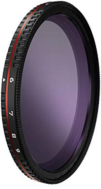 Freewell 67mm Fileté Arrêt Dur Variable ND Filtre Journée Ensoleillée 6 à 9 Stop